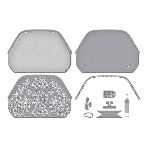 Spellbinders - Gorgeous You Makeup Bag Etched Dies from the Gorgeous You Collection