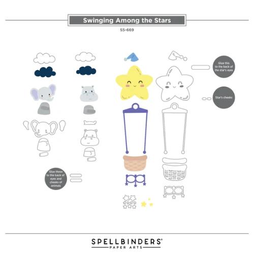 Spellbinders - Swinging Among the Stars Etched Dies from the Little Smiles Collection