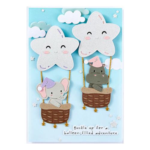 Spellbinders - Swinging Among the Stars Etched Dies from the Little Smiles Collection