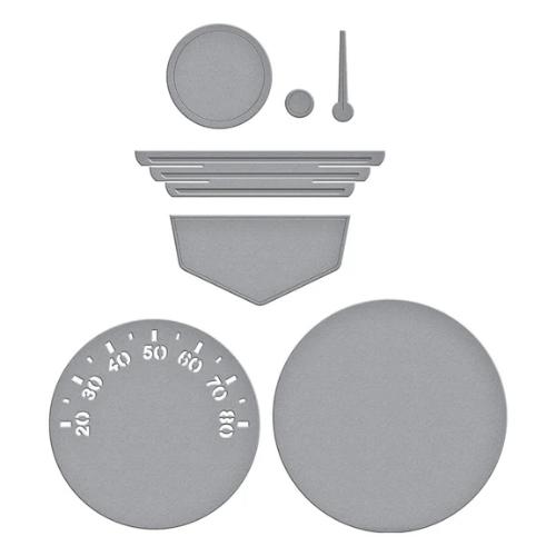 Spellbinders - Speedometer Etched Dies from the Classic Road Legends Collection by Mindy Eggen