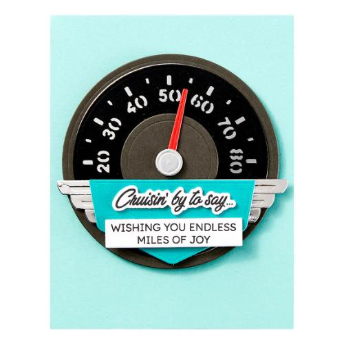 Spellbinders - Speedometer Etched Dies from the Classic Road Legends Collection by Mindy Eggen