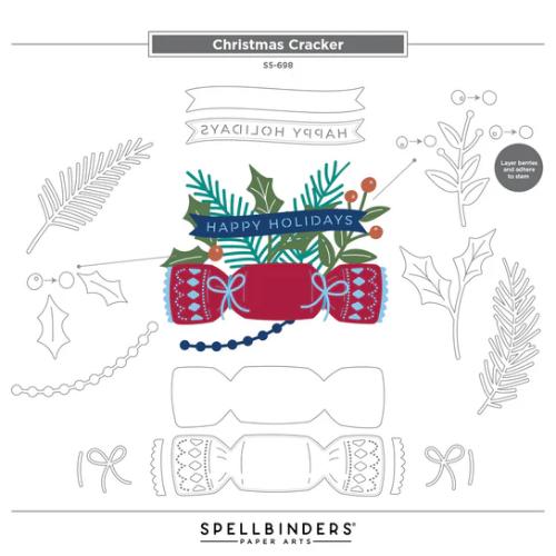 Spellbinders - Christmas Cracker Etched Dies from the City Holiday Collection by Yana Smakula