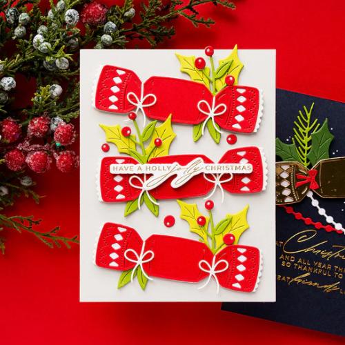 Spellbinders - Christmas Cracker Etched Dies from the City Holiday Collection by Yana Smakula