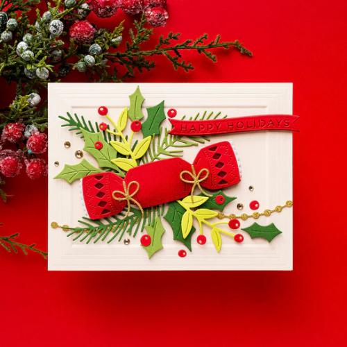 Spellbinders - Christmas Cracker Etched Dies from the City Holiday Collection by Yana Smakula