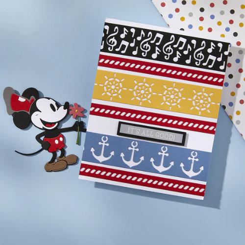 Spellbinders - Classic Mouse Borders Etched Dies from the Say Cheese Classic Mouse Collection
