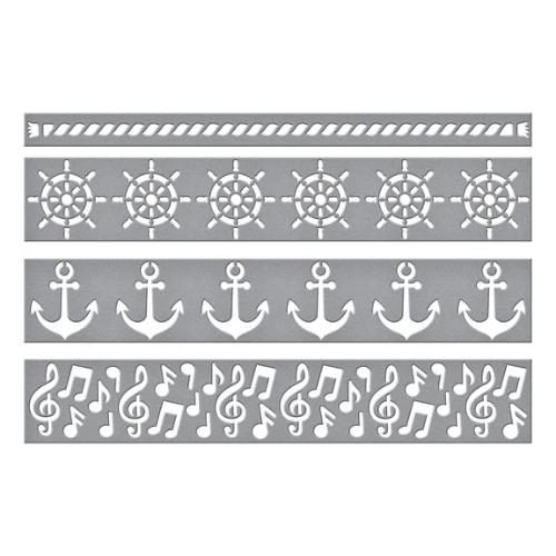 Spellbinders - Classic Mouse Borders Etched Dies from the Say Cheese Classic Mouse Collection