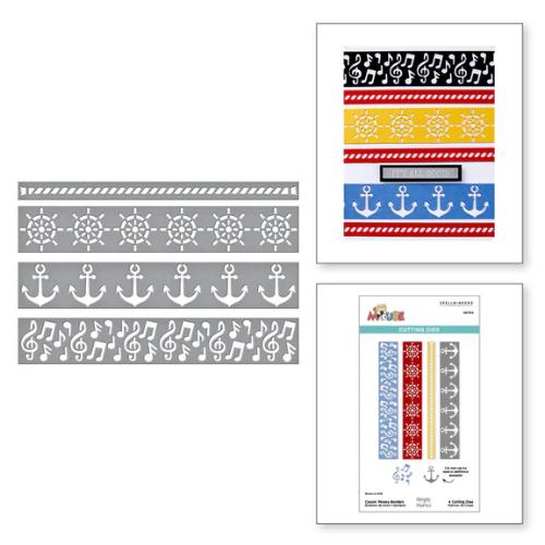 Spellbinders - Classic Mouse Borders Etched Dies from the Say Cheese Classic Mouse Collection