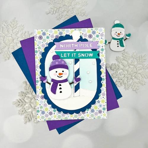 Spellbinders - North Pole Sentiments Etched Dies by Simon Hurley