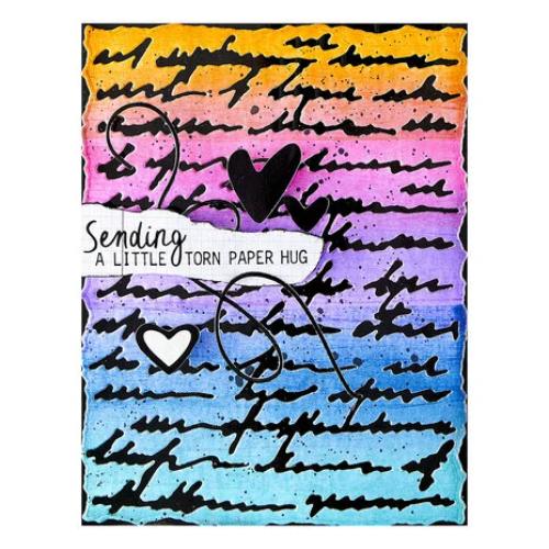 Spellbinders - Deckled Edge Script Etched Dies from the Beautifully Imperfect Collection