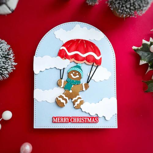 Spellbinders - Gingerbread Delivery Etched Dies from the Candy Christmas Collection by Stamperia