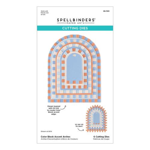 Spellbinders - Color Block Accent Arches Die Set