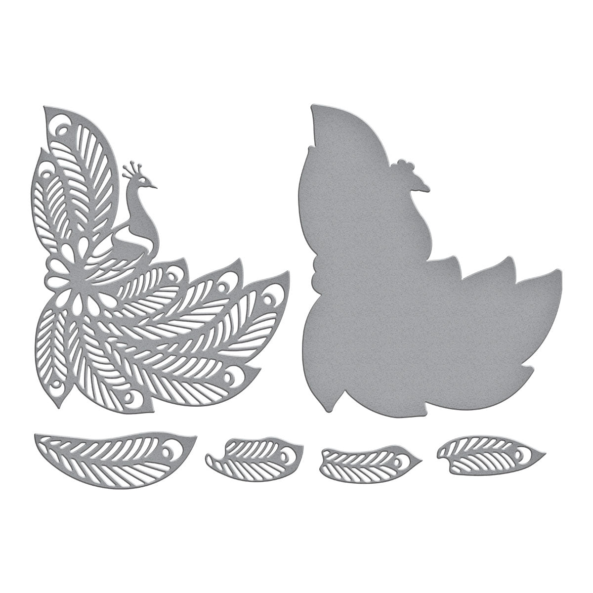 Spellbinders - Glorious Peacock Etched Dies