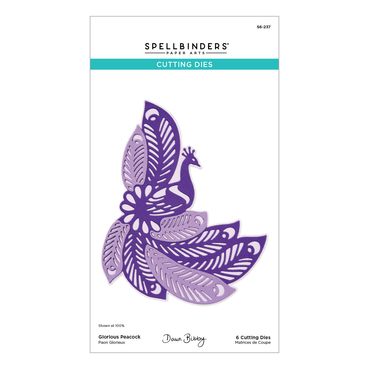 Spellbinders - Glorious Peacock Etched Dies