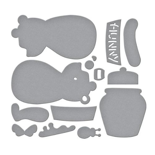 Spellbinders - Stitched Classic Pooh Etched Dies