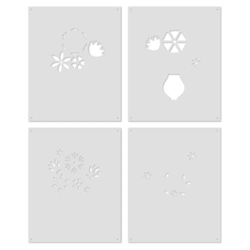 Hero Arts - Color Layering Flowers in Vase Stencils