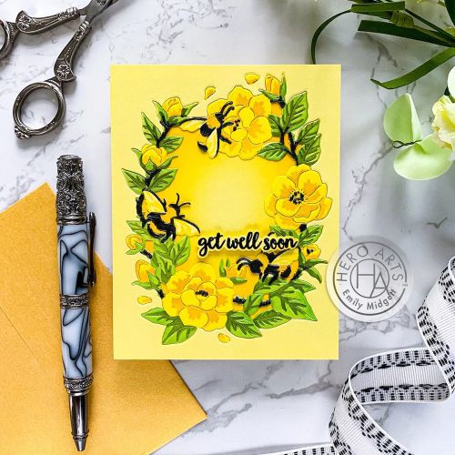 Hero Arts - Color Layering Bee Florals Stencil