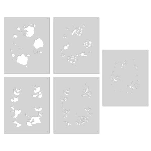 Hero Arts - Color Layering Bee Florals Stencil