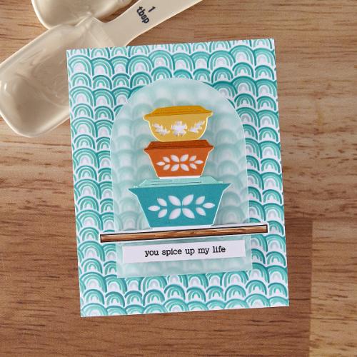 Hero Arts - Color Layering Retro Rainbow Stencil