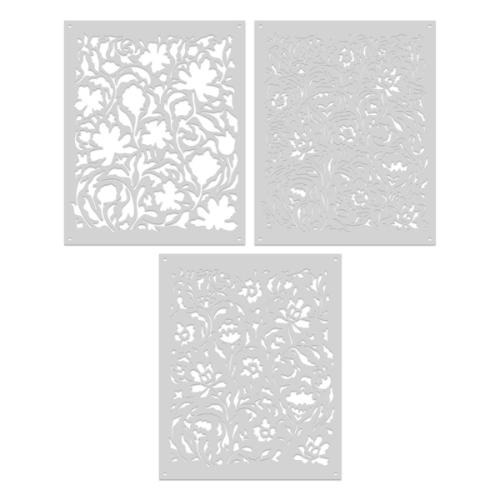 Hero Arts - Color Layering Delft Floral Stencils
