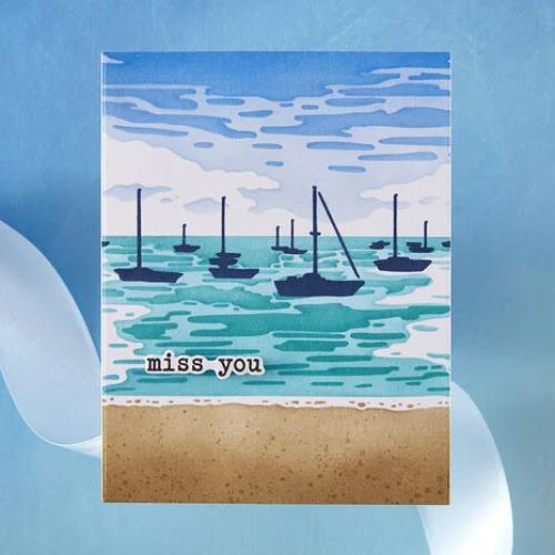 Hero Arts - Color Layering Harbor Stencils from the Seaside Blooms Collection