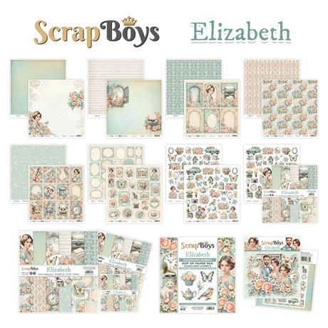 ScrapBoys Elizabeth 6x6 Inch Paper Pad