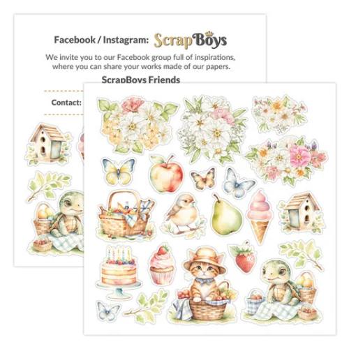 Scrap Boys Picnic! 8x8 Inch Paper Pad (SB-PICN-10)