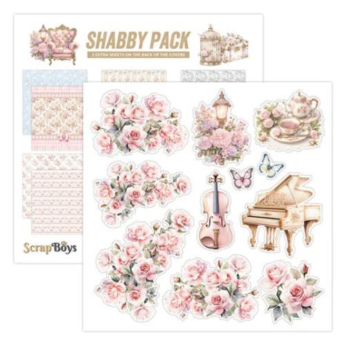 Scrap Boys Shabby Pack 8x8 Inch Paper Pad (SB-SHPA-10)