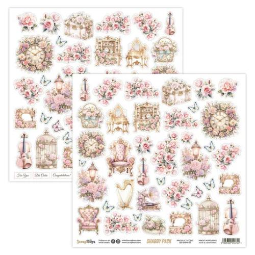 Scrap Boys Shabby Pack 8x8 Inch Paper Pad (SB-SHPA-10)