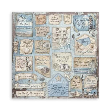 Stamperia Silent Sea 12x12 Inch Paper Pack (SBBL169) - Postage as per Actual