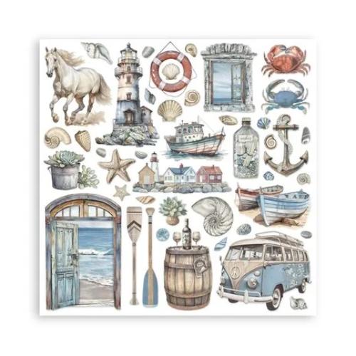Stamperia Silent Sea 12x12 Inch Paper Pack (SBBL169) - Postage as per Actual