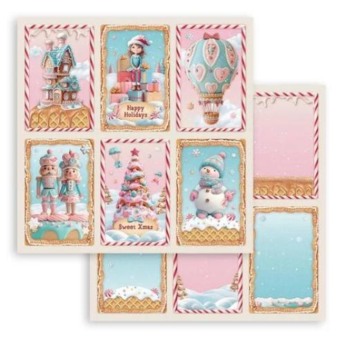 Stamperia Candy Christmas 12x12 Inch Paper Pack (SBBL173) - Postage as per Actual