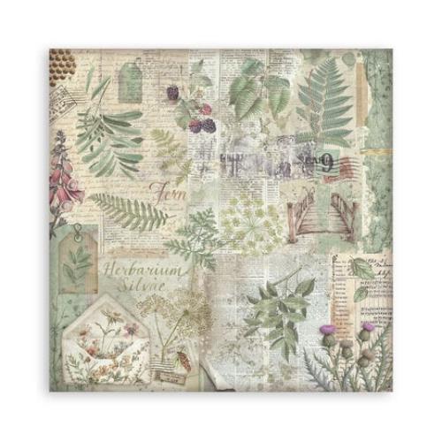Stamperia Herbarium Silvae 12x12 Inch Paper Pack Maxi Background Selection (SBBL180) - Postage as per Actual