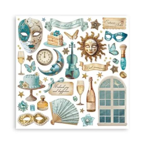 Stamperia Masquerade 8x8 Inch Paper Pack (SBBS121)