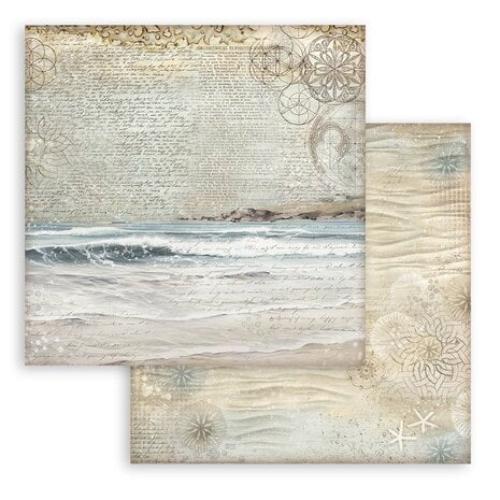 Stamperia Silent Sea 8x8 Inch Paper Pack Backgrounds Selection (SBBS126)