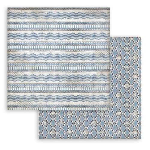 Stamperia Silent Sea 8x8 Inch Paper Pack Backgrounds Selection (SBBS126)