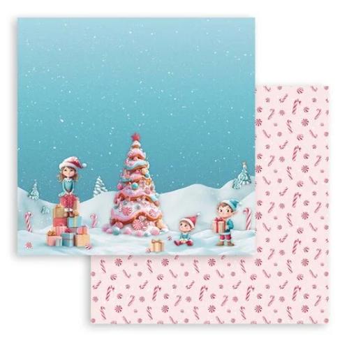 Stamperia Candy Christmas 8x8 Inch Paper Pack (SBBS129)
