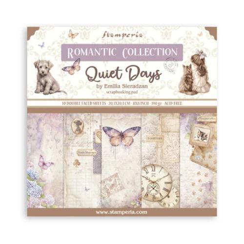 Stamperia Quiet Days 8x8 Inch Paper Pack (SBBS134)