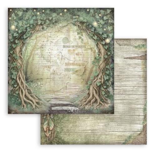 Stamperia Herbarium Silvae 8x8 Inch Paper Pack Maxi Backgrounds Selection (SBBS136)