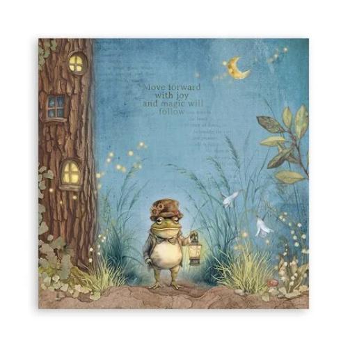 Stamperia Hidden Grove 8x8 Inch Paper Pack Maxi Backgrounds Selection (Single Face) (SBBSXB10)