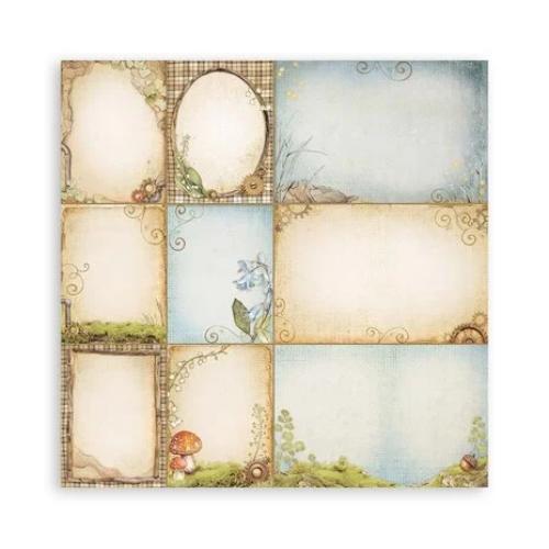 Stamperia Hidden Grove 8x8 Inch Paper Pack Maxi Backgrounds Selection (Single Face) (SBBSXB10)