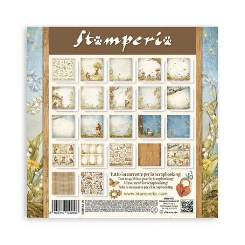 Stamperia Hidden Grove 8x8 Inch Paper Pack Maxi Backgrounds Selection (Single Face) (SBBSXB10)