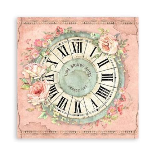 Stamperia House of Roses 8x8 Inch Paper Pack Maxi Backgrounds Selection (Single Face) (SBBSXB11)