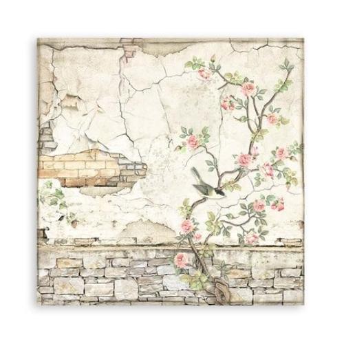 Stamperia House of Roses 8x8 Inch Paper Pack Maxi Backgrounds Selection (Single Face) (SBBSXB11)