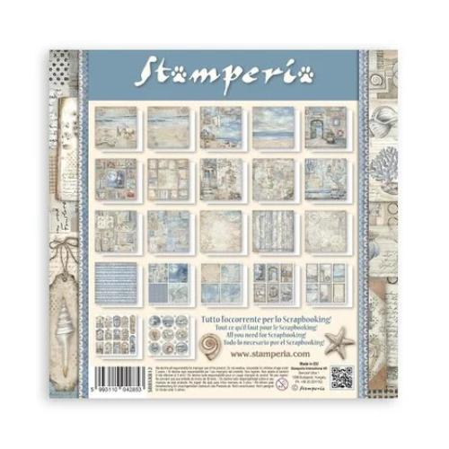 Stamperia Silent Sea 8x8 Inch Paper Pack Maxi (Single Face) (SBBSXB12)