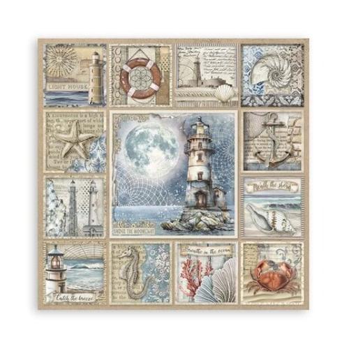 Stamperia Silent Sea 8x8 Inch Paper Pack Maxi (Single Face) (SBBSXB12)