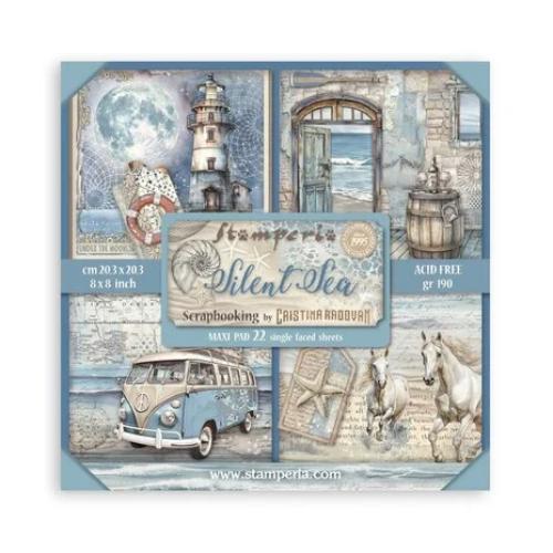Stamperia Silent Sea 8x8 Inch Paper Pack Maxi (Single Face) (SBBSXB12)