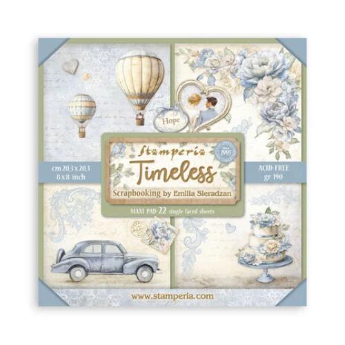 Stamperia Timeless 8x8 Inch Paper Pack Maxi (Single Face) (SBBSXB13)