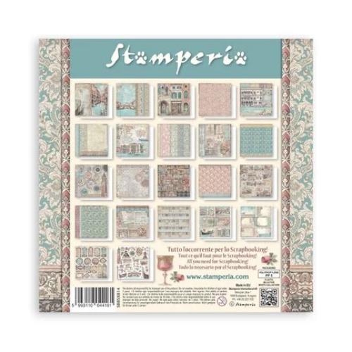 Stamperia Venice City of Art 8x8 Inch Paper Pack Maxi (Single Face) (SBBSXB14)