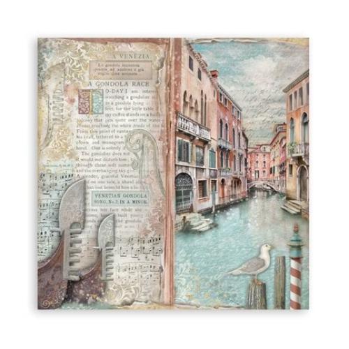 Stamperia Venice City of Art 8x8 Inch Paper Pack Maxi (Single Face) (SBBSXB14)