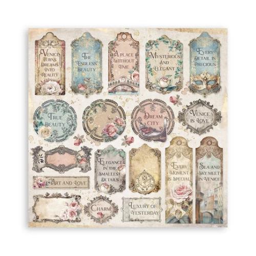 Stamperia Venice City of Art 8x8 Inch Paper Pack Maxi (Single Face) (SBBSXB14)